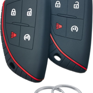 2Pcs 4 Buttons Silicone Smart Key Fob for 2023 2024 Chevy Chevrolet Colorado Key