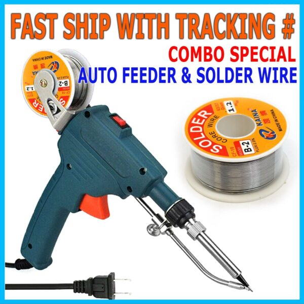 60W/80W Solder Gun Kit Auto Soldering Feed Hand-Held Welding Iron Power Tool Kit