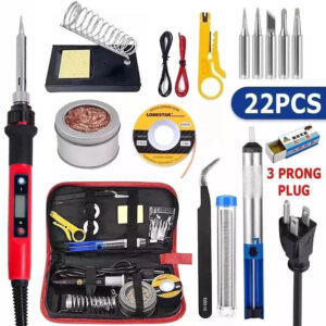 80W Electric Soldering Iron Welding Gun Tool Kit Wire Desoldering Pump Paste Tip