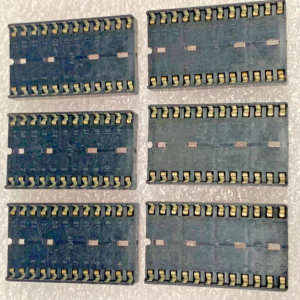 Amp 24 Pin Wide DIP IC Socket, 11/16"W X 1-1/8"L, lot of 6