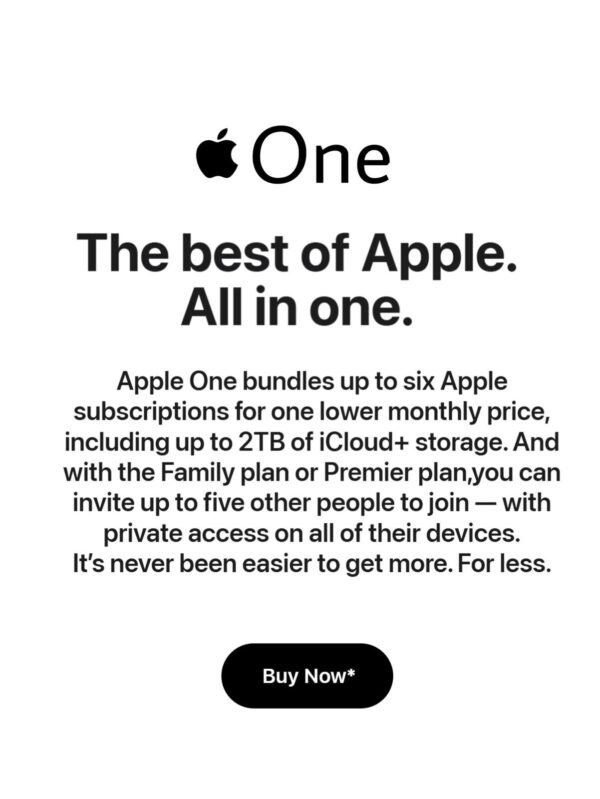 Apple One Family Share