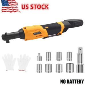 Cordless Ratchet Wrench 3/8" Electric Ratchet Wrench Fit DEWALT 20V MAX Battery~