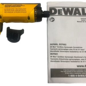 DEWALT Gyroscopic Screwdriver DCF680 Charger Dcb095 Lithium Ion Battery Dcb080