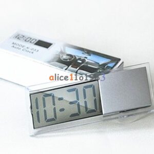 Digital LCD Time Clock for Vehicle Car View Mirror Suction Cup