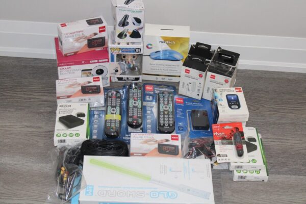 Lot of 25 Electronics - UNTESTED - Customer Returns Printer Baby Monitor Wii Fit