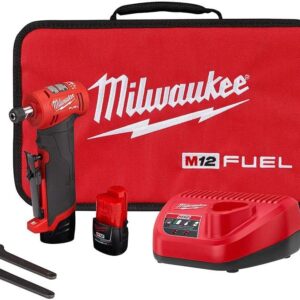 Milwaukee 2485-22 M12 FUEL Lithium-Ion Right Angle Die Grinder Kit (2 Ah)