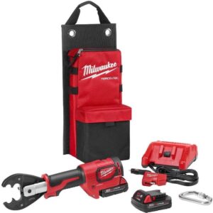 Milwaukee 2678-22O M18 Force Logic 6T Utility Crimping Kit with D3 Grooves And Fixed O Die