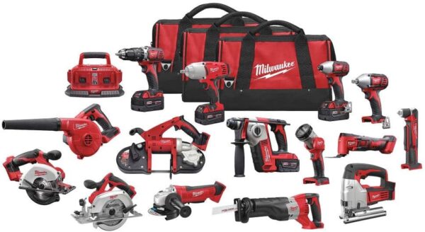 Milwaukee 2695-15 M18 Combo 15 tool Kit W/4 Xc Bat