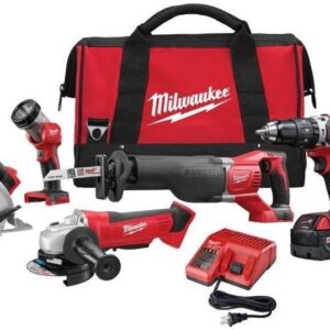 Milwaukee 2696-26 M18 18-Volt Lithium-Ion Cordless Combo Kit (6-Tool)