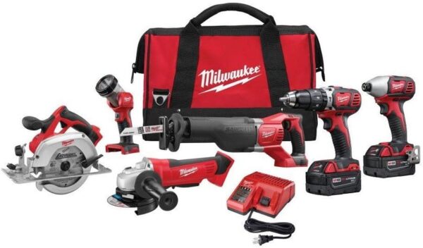 Milwaukee 2696-26 M18 18-Volt Lithium-Ion Cordless Combo Kit (6-Tool)