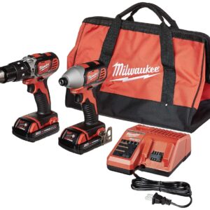 Milwaukee 2697-22CT M18 18-Volt Lithium-Ion Cordless Hammer Drill/Impact Driver Combo Kit