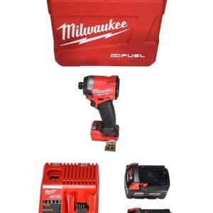 Milwaukee 2953-22 18V Cordless Brushless 1/4" Hex Impact Driver Kit with (2) 5.0Ah Lithium Ion Batteries, Charger & Tool Case