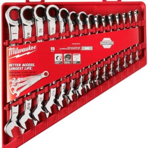 Milwaukee Electric Tools MLW48-22-9416 Ratcheting Combination Wrench Set - SAE