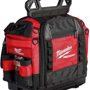 Milwaukee PACKOUT 15 in. Structured Tear Resistant Layered Material Tool Bag w/Storable Padded Shoulder Strap - 48-22-8316