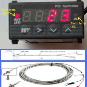 Mini 1/32 Digital PID Temperature Controller Kiln Furnace Oven Thermocouple