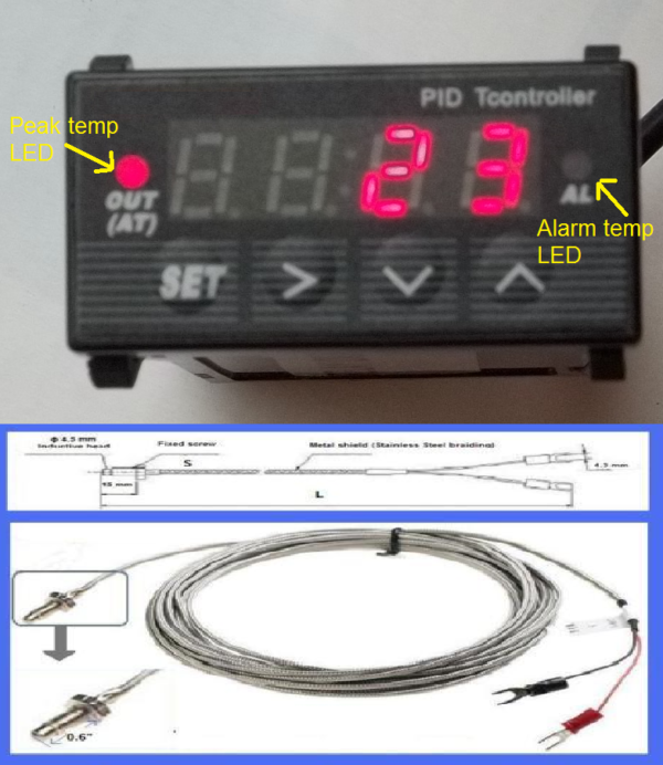 Mini 1/32 Digital PID Temperature Controller Kiln Furnace Oven Thermocouple