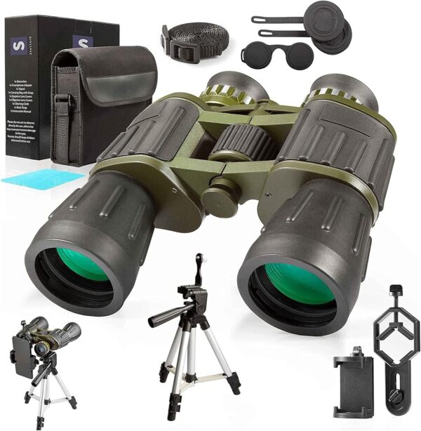 Stellarh 12X50 Full Size Binoculars for Adults with Photography Video Kit Tripod