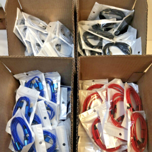 Wholesale Lot Resale New 200 Universal Fast Chargers 4 Colors $1 Each