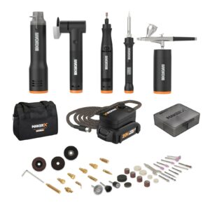 WX997L WORX 20V MAKERX 5pc Crafting Tool Deluxe Combo Kit - CR