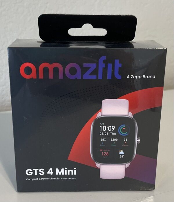 Zepp Amazfit GTS 4 MINI Compact Health Smartwatch - Flamingo Pink